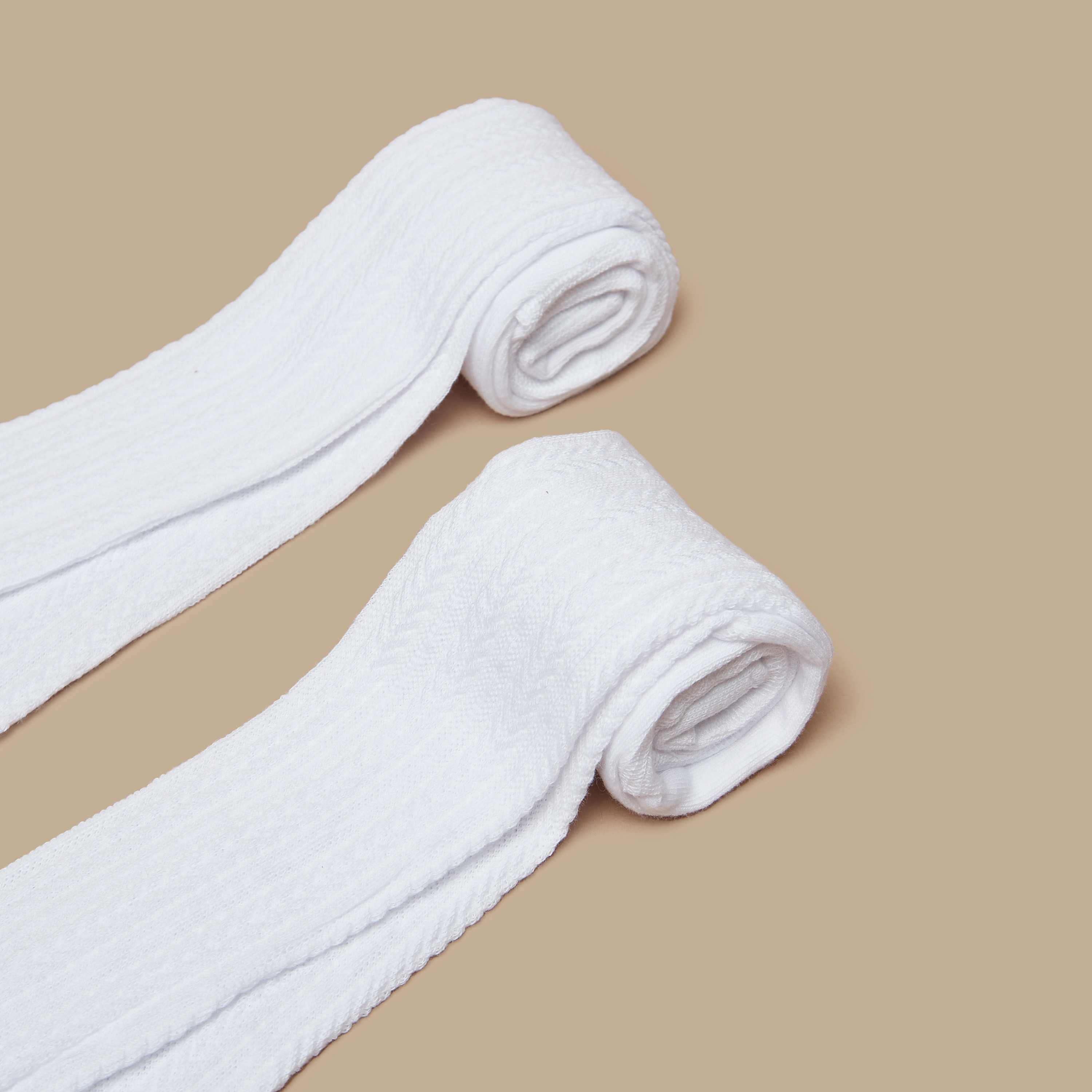 سراويل تحتانية بارزة الملمس من فلورا بيلا - طقم من قطعتين-girls-accessories-socks-image-2