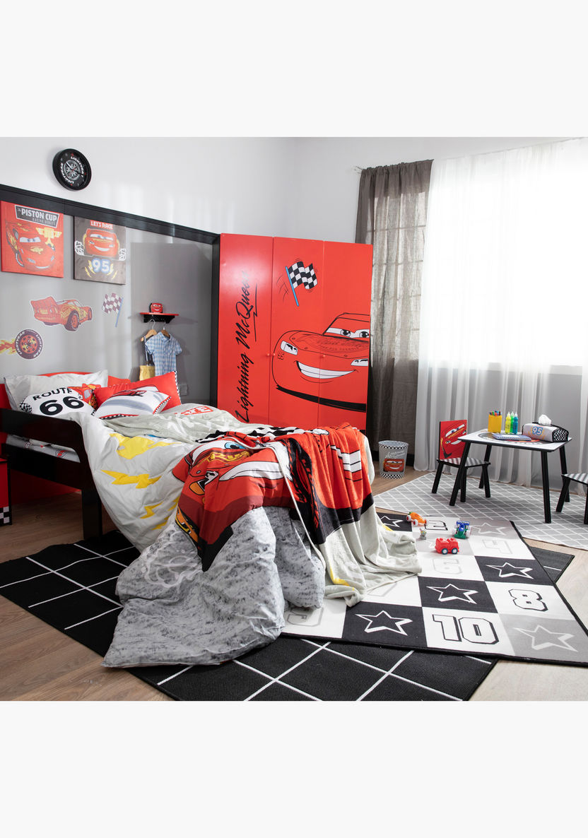 Disney Cars Print 3-Piece Comforter Set-Blankets and Throws-image-4