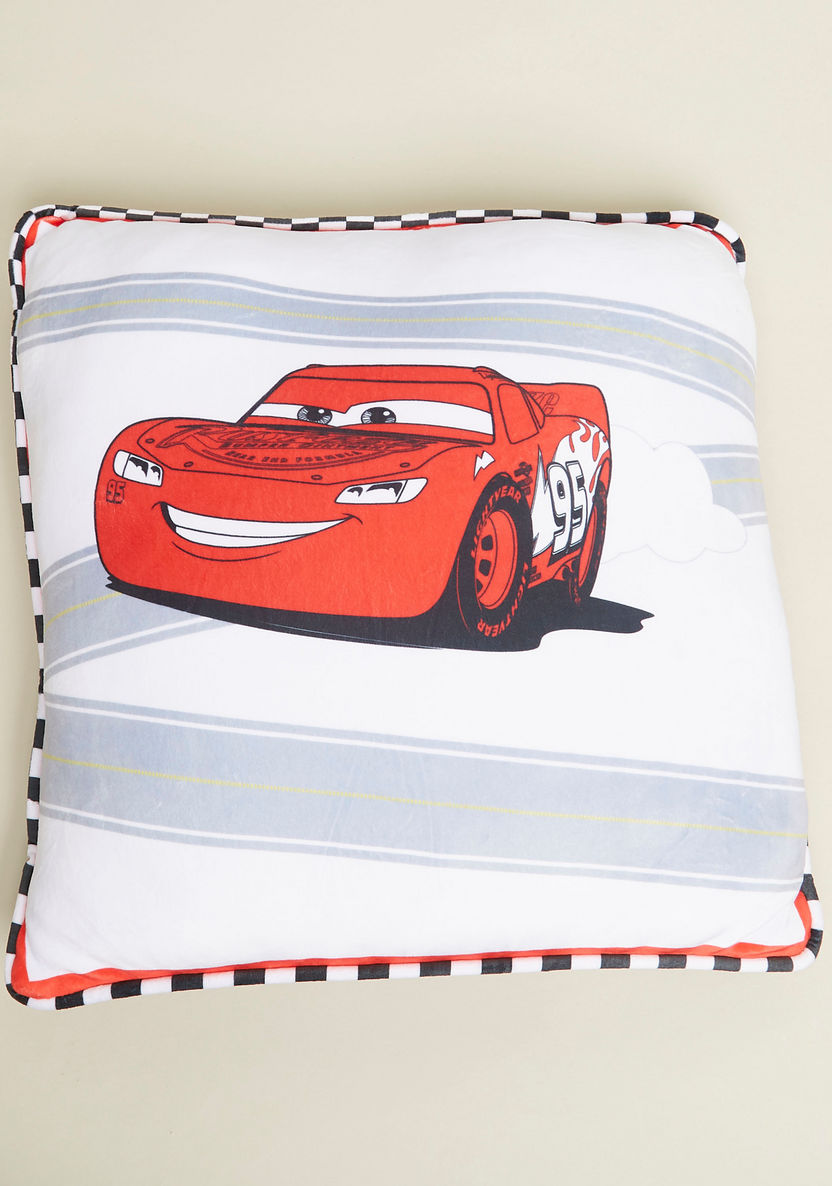 Cars Graphic Print Squre Cushion - 40x40 cms-Toddler Bedding-image-1