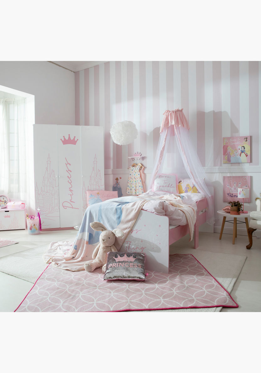 Disney Princess Sequin Detail Cushion - 40x40 cms-Toddler Bedding-image-3