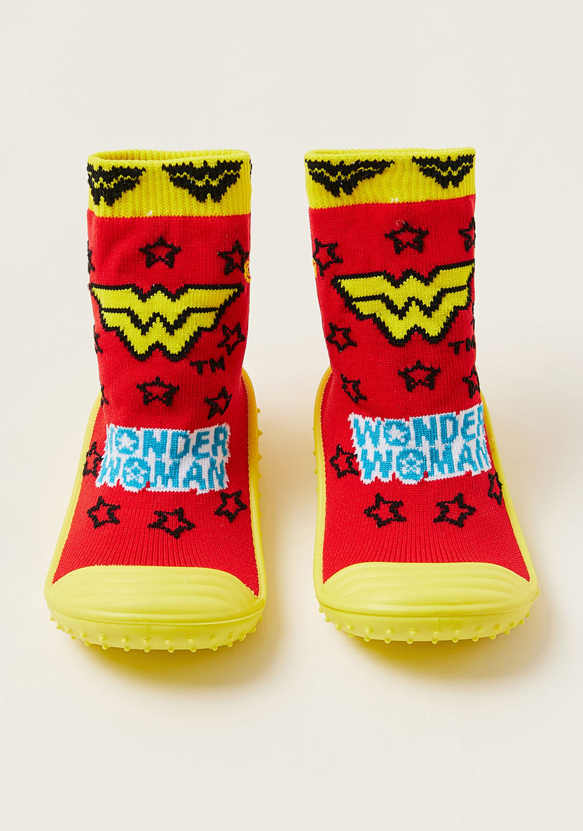 Wonder Woman Embroidered Sneaker Booties-Booties-image-4