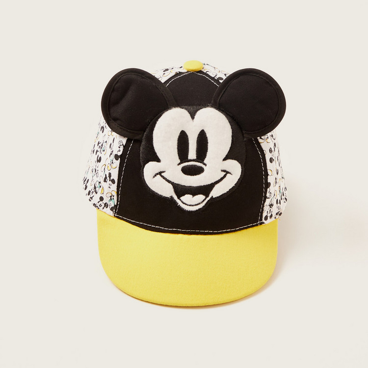 Disney Mickey Mouse Detail Baseball Cap with Adjustable Strap