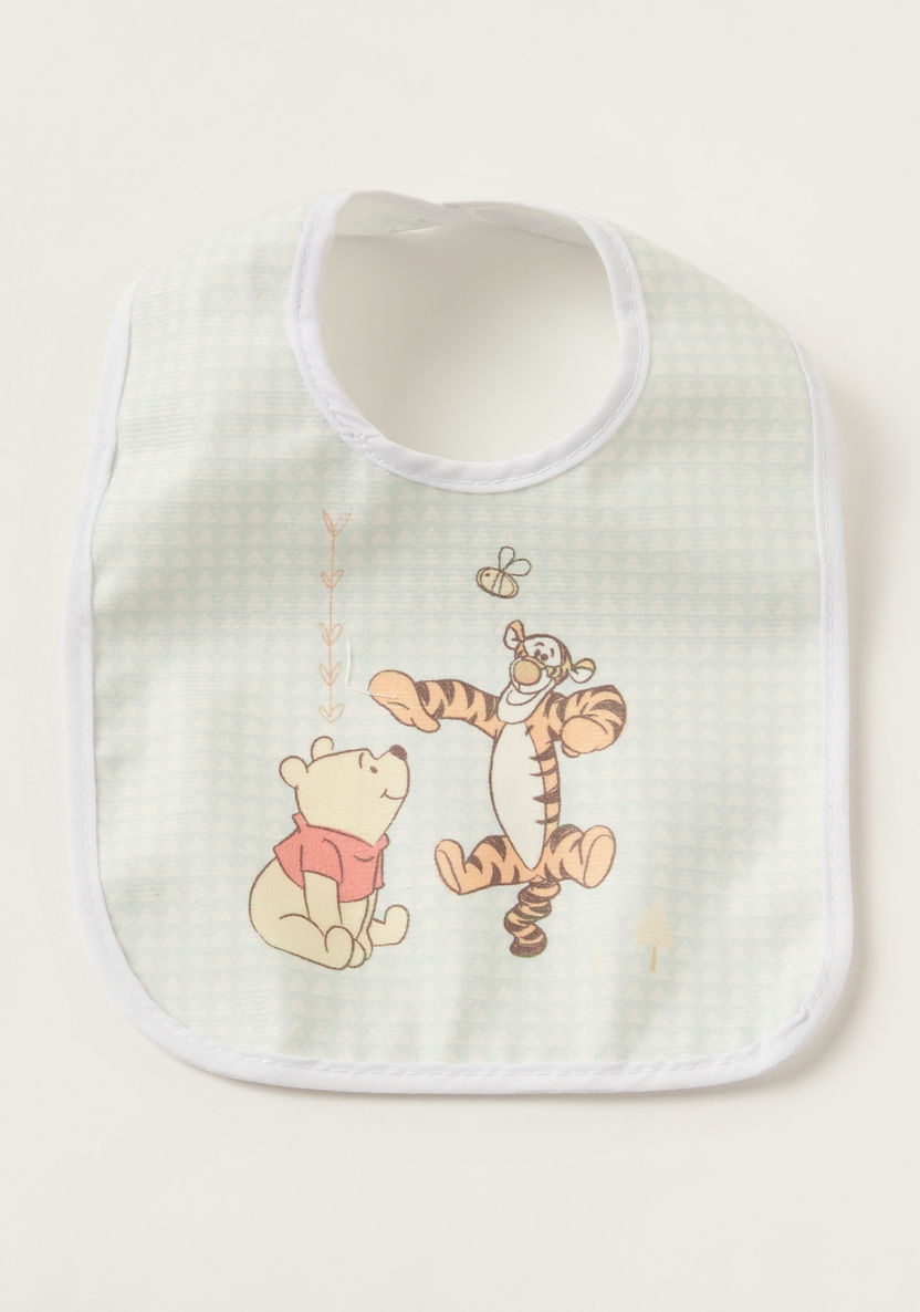 Disney Winnie the Pooh Print Bib with Snap Button Closure - Set of 6-Accessories-image-1
