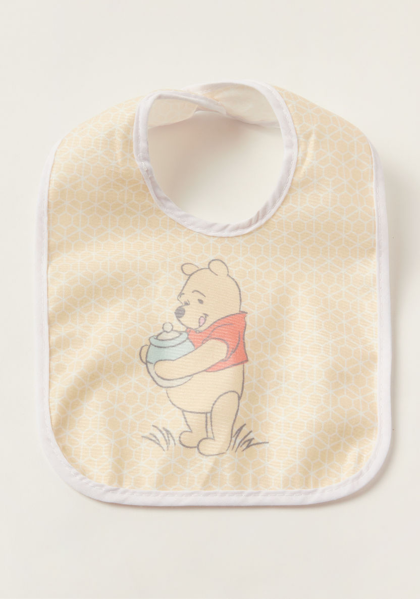 Disney Winnie the Pooh Print Bib with Snap Button Closure - Set of 6-Accessories-image-2