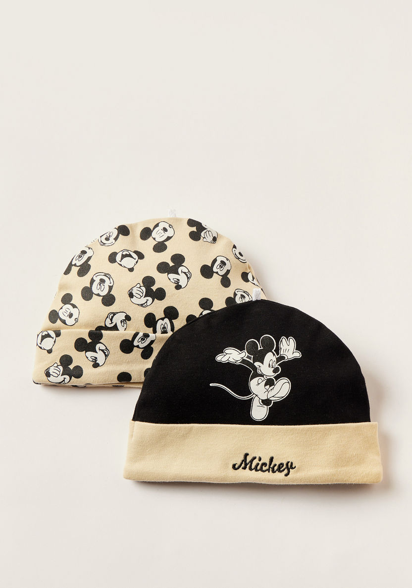 Mickey Mouse Print Beanie - Set of 2-Caps-image-2