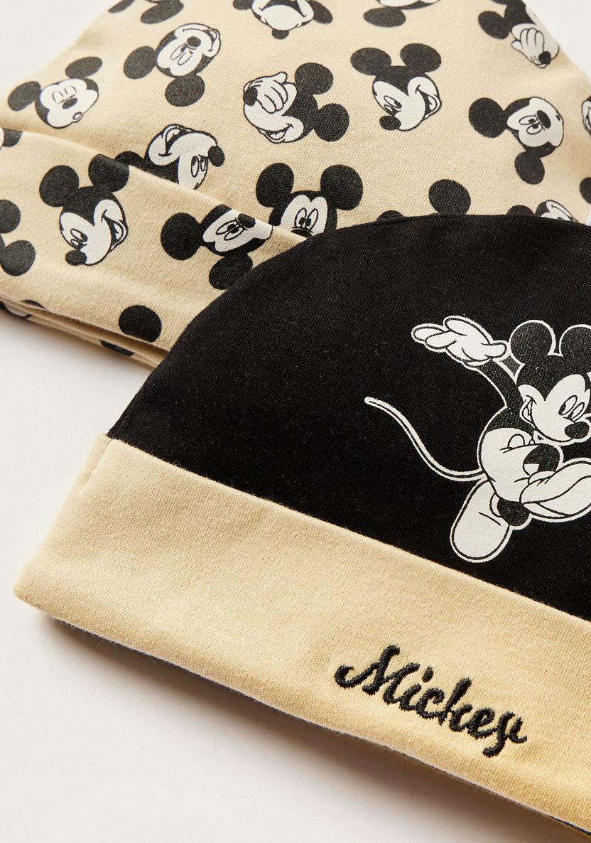 Mickey Mouse Print Beanie - Set of 2-Caps-image-3