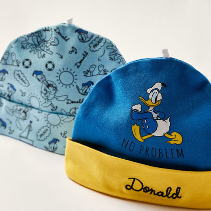 Donald Duck Print Beanie - Set of 2