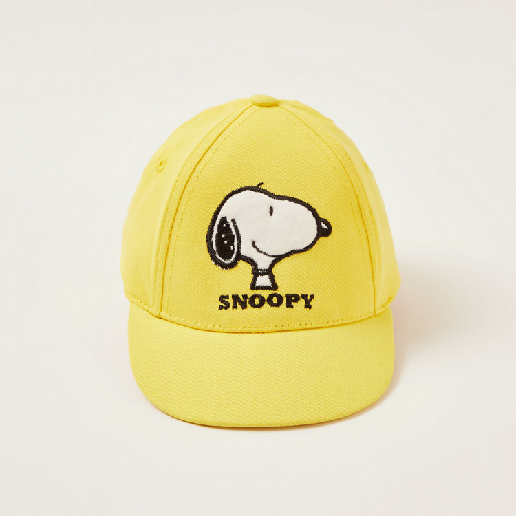 Disney Snoopy Embroidered Cap with Elastic Closure