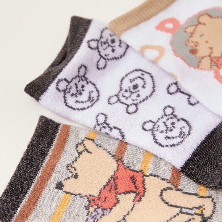 Disney Winnie The Pooh Print Socks - Set of 3