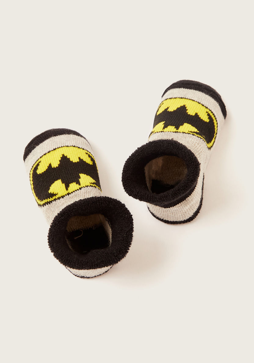 Batman Textured Booties with Elasticated Hem-Booties-image-0