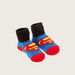 Superman Textured Booties with Elasticated Hem-Booties-thumbnail-1