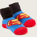 Superman Textured Booties with Elasticated Hem-Booties-thumbnail-2