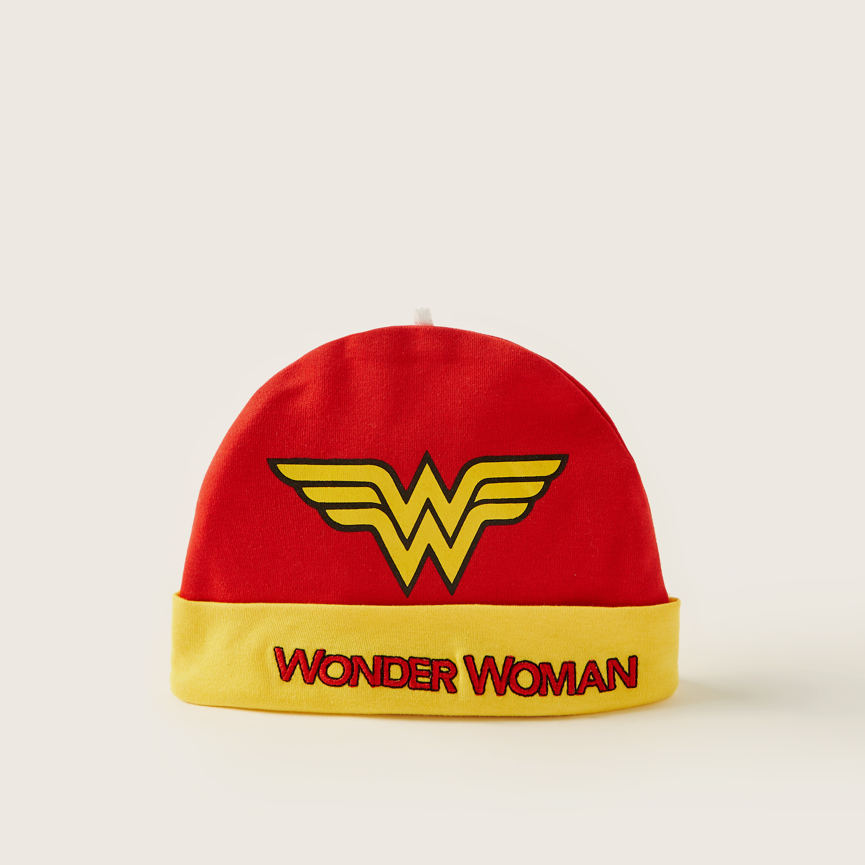 Wonder Woman Printed Cap - Set of 2-baby-girls-accessories-caps-image-3