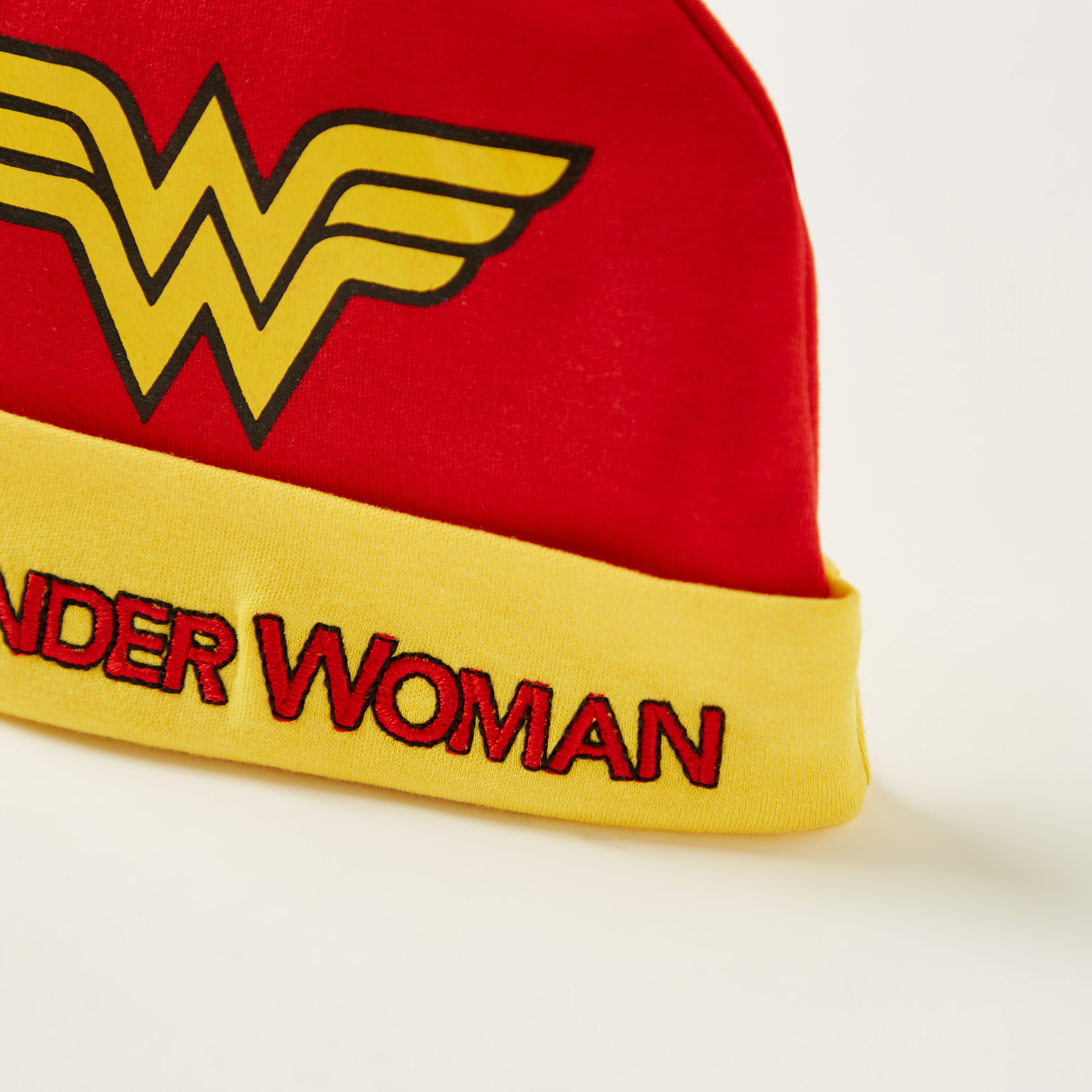 Wonder Woman Printed Cap - Set of 2-baby-girls-accessories-caps-image-4