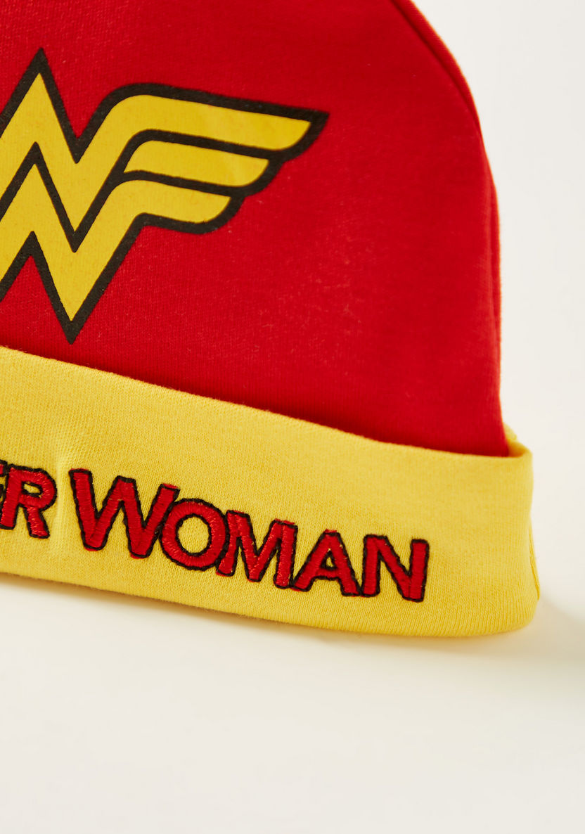 Wonder Woman Printed Cap - Set of 2-Caps-image-3