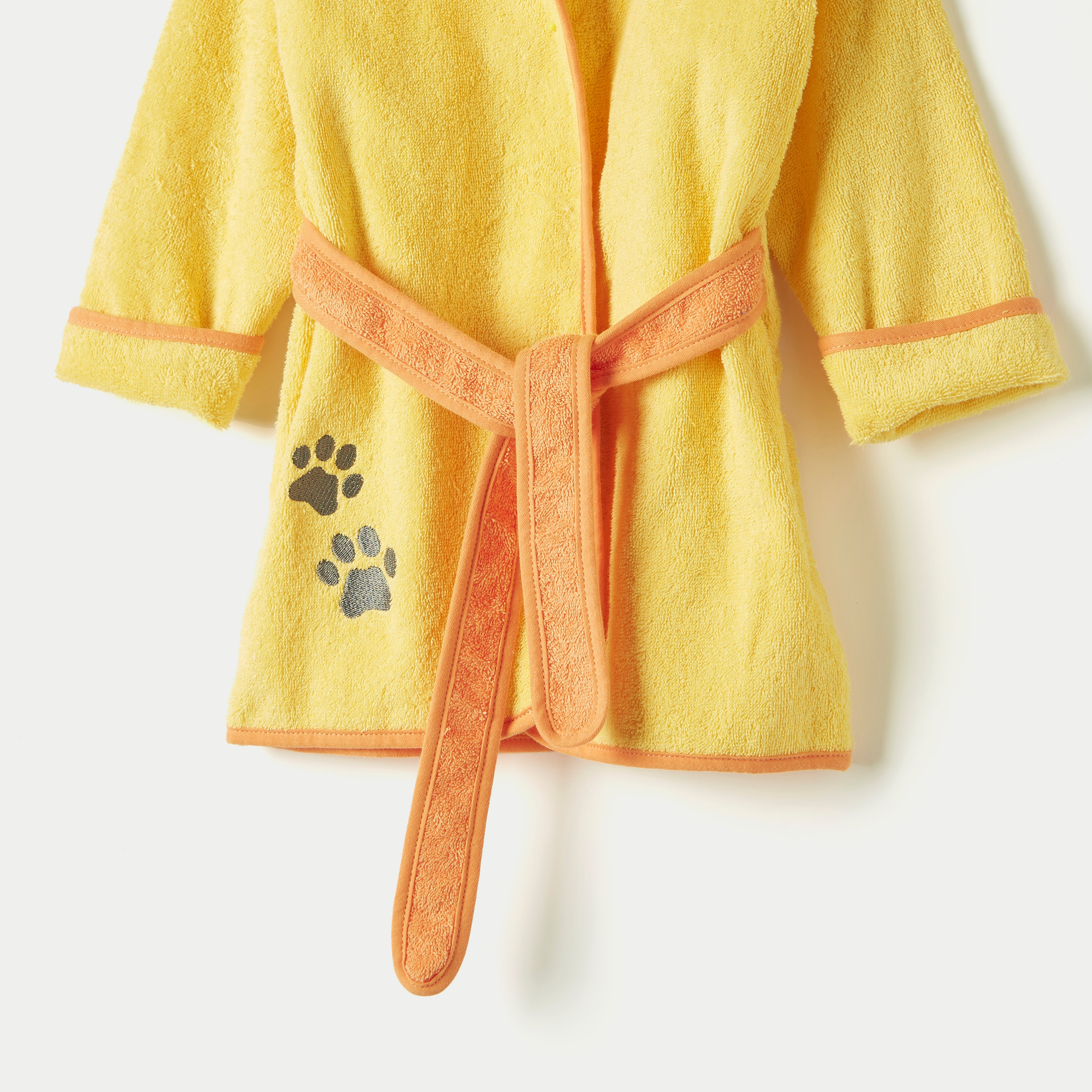 Disney Simba Embroidered Bathrobe with Hood and Tie-Up Belt-baby-bathandcare-towels-image-2