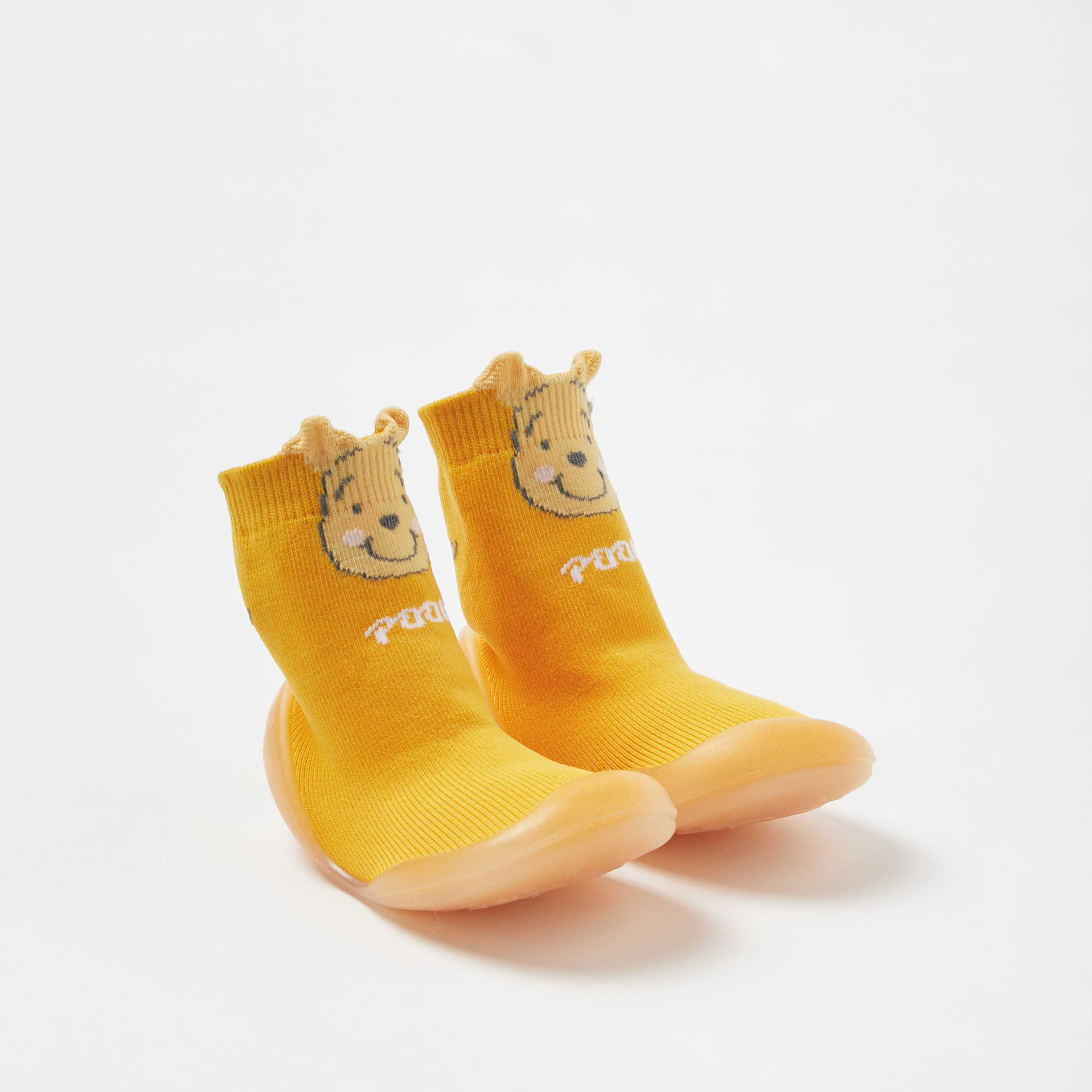 Disney Winnie the Pooh Print Booties-baby-girls-shoes-booties-image-2