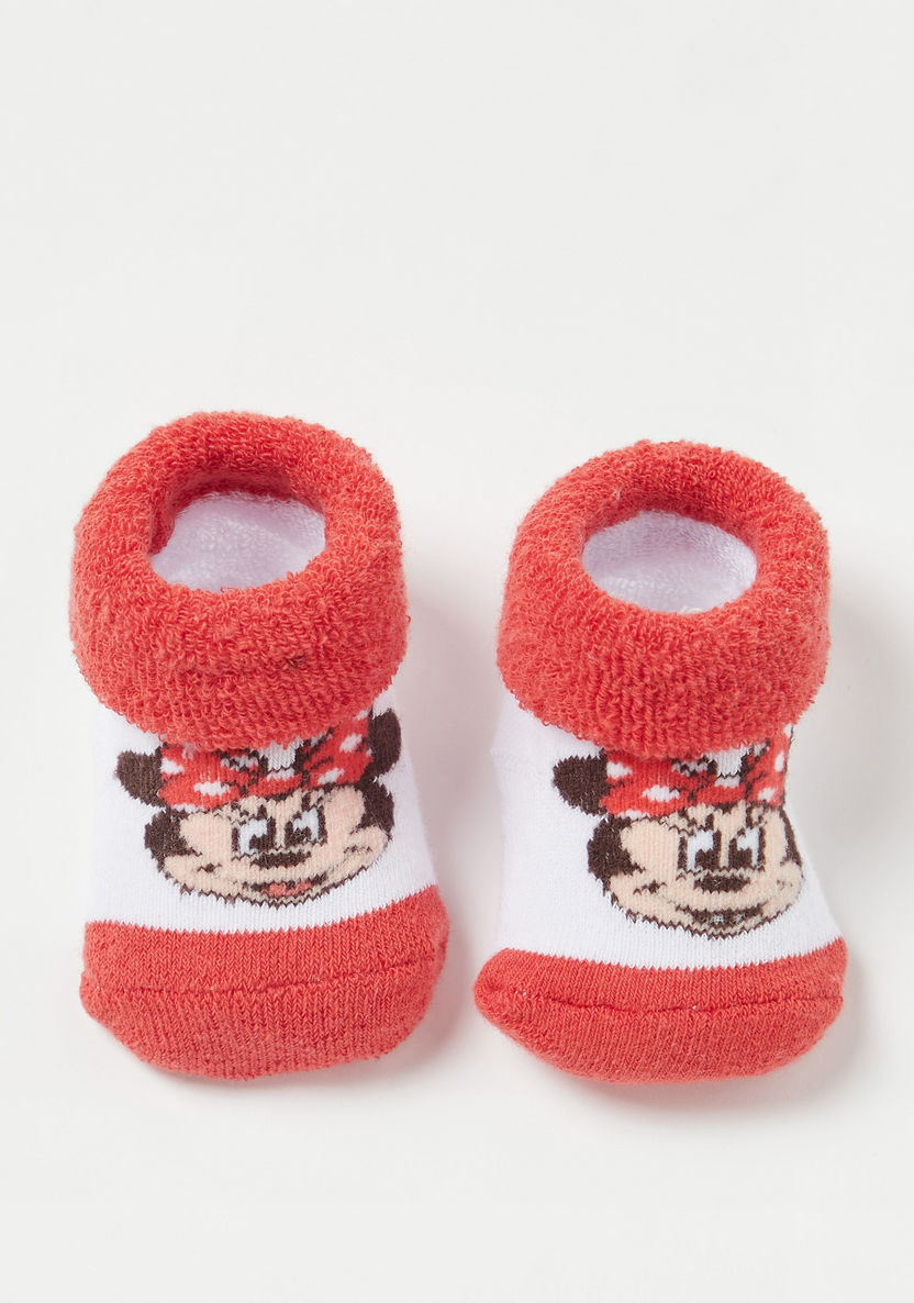 Disney Minnie Mouse Textured Slip-On Booties-Booties-image-4