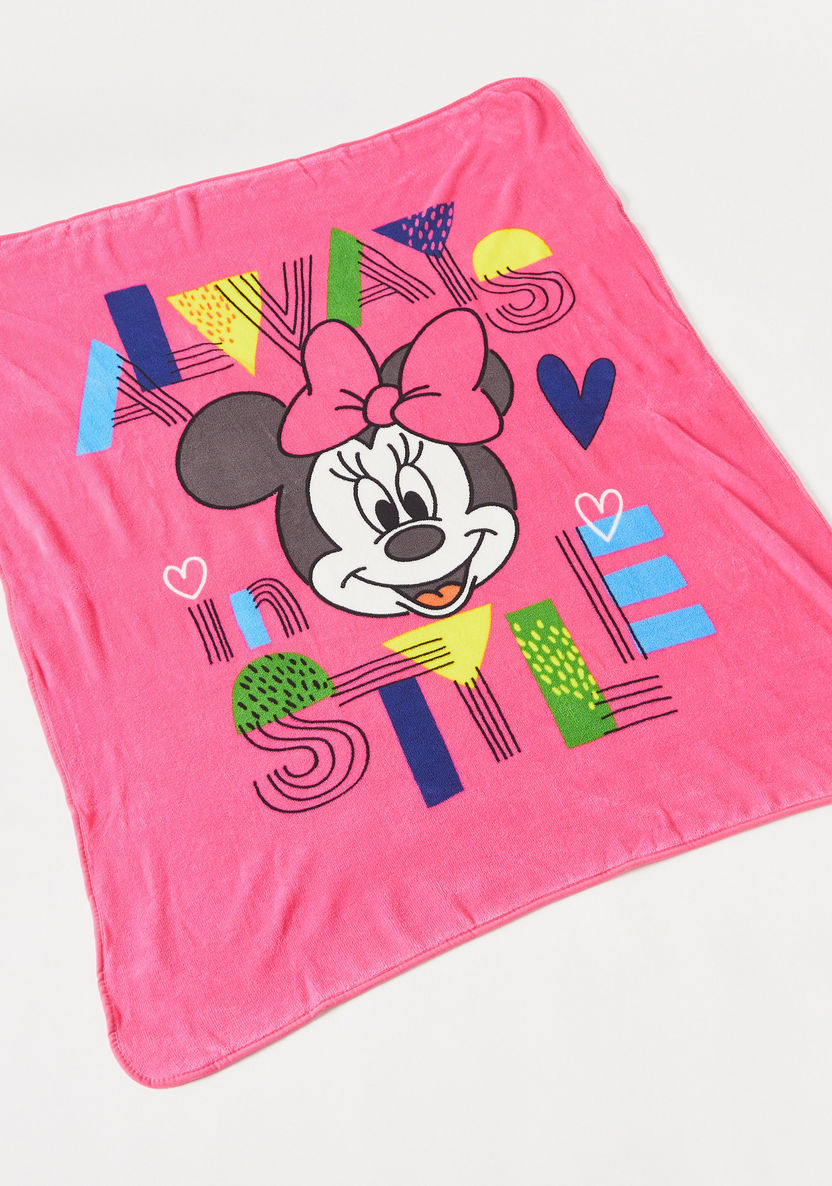 Disney Minnie Mouse Print Blanket - 81x81 cms-Blankets and Throws-image-4