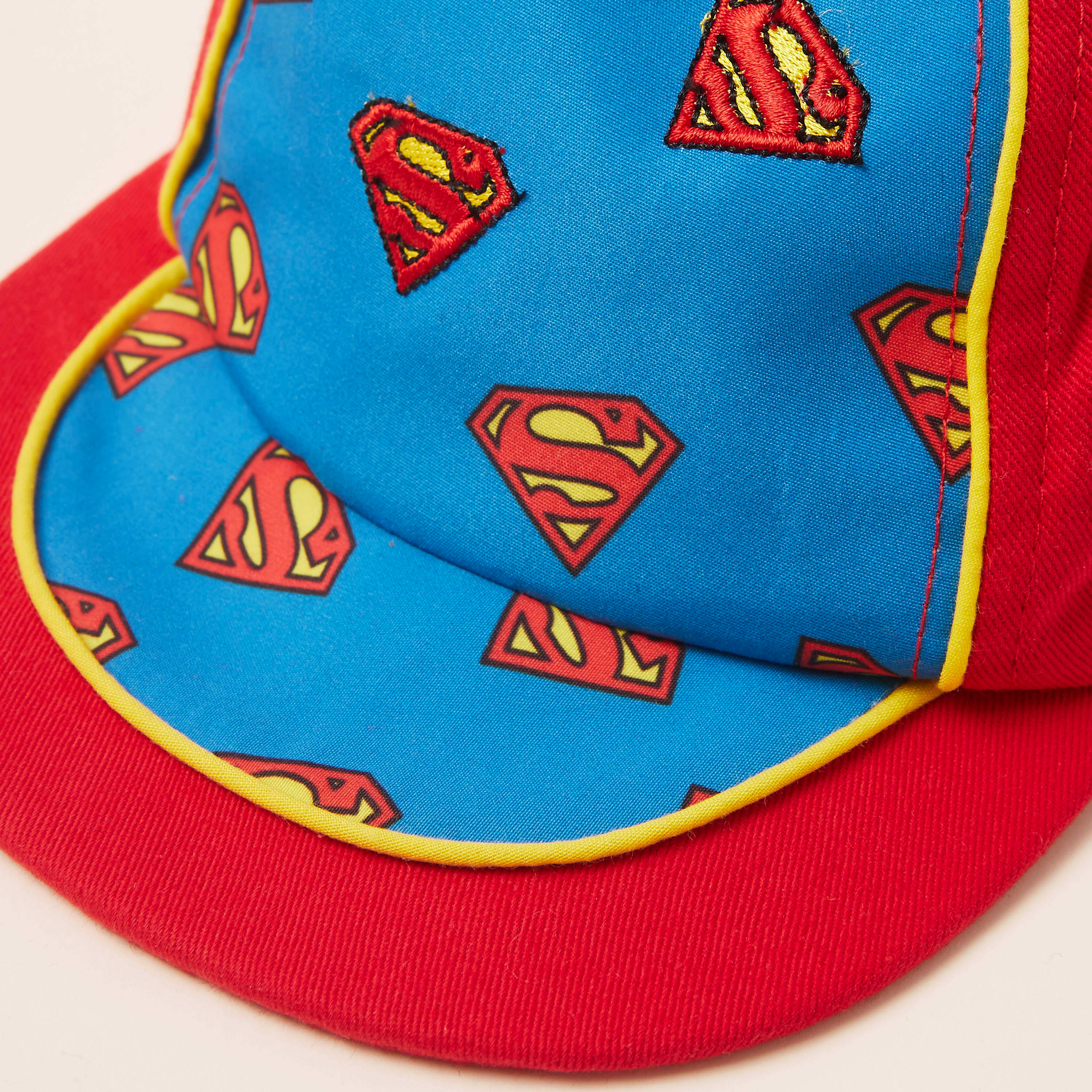 قبعة كاب بشريط مطّاطي وطبعات سوبر مان-baby-boys-accessories-caps-image-3