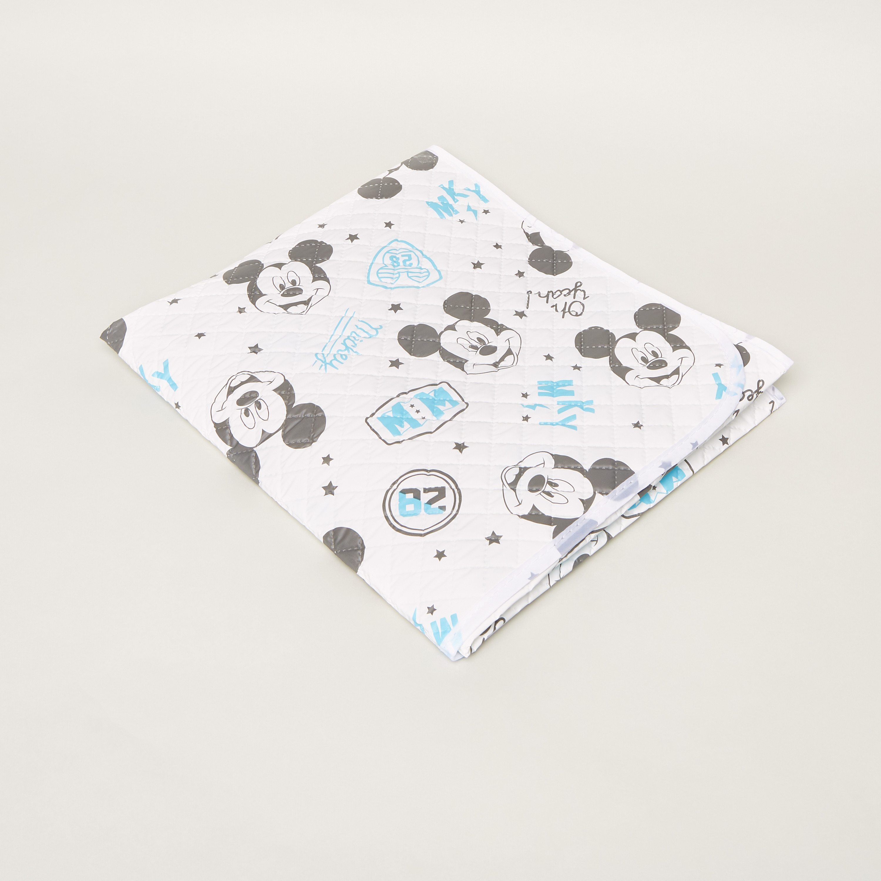 Disney Mickey Mouse Print Waterproof Sheet - 60x100 cms-baby-nursery-babybedding-image-1