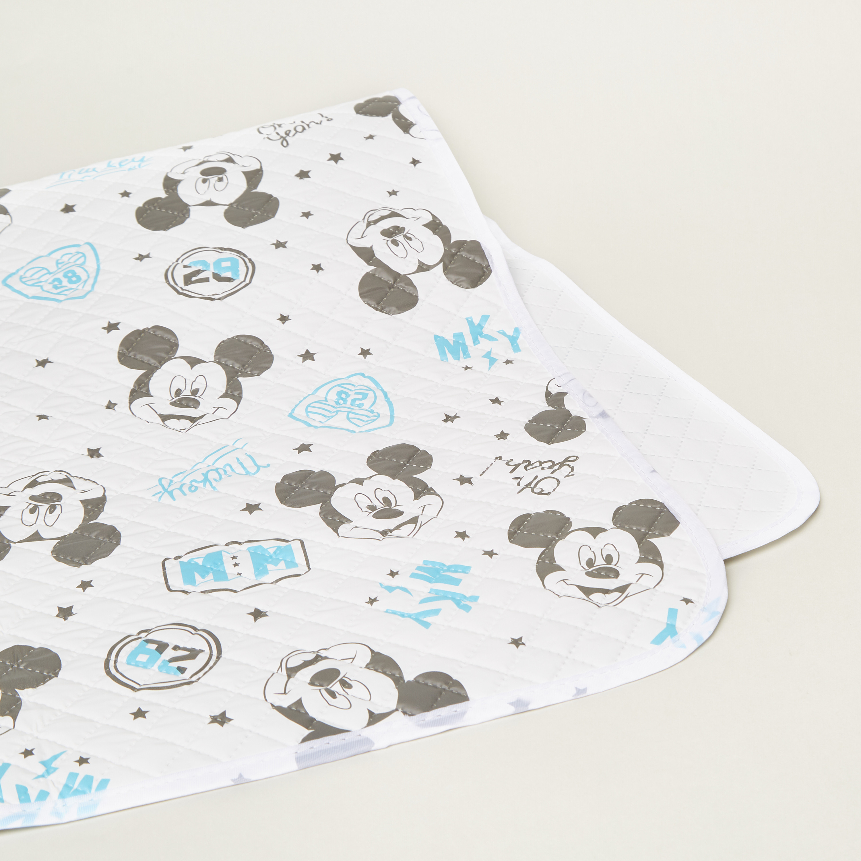 Disney Mickey Mouse Print Waterproof Sheet - 60x100 cms-baby-nursery-babybedding-image-2