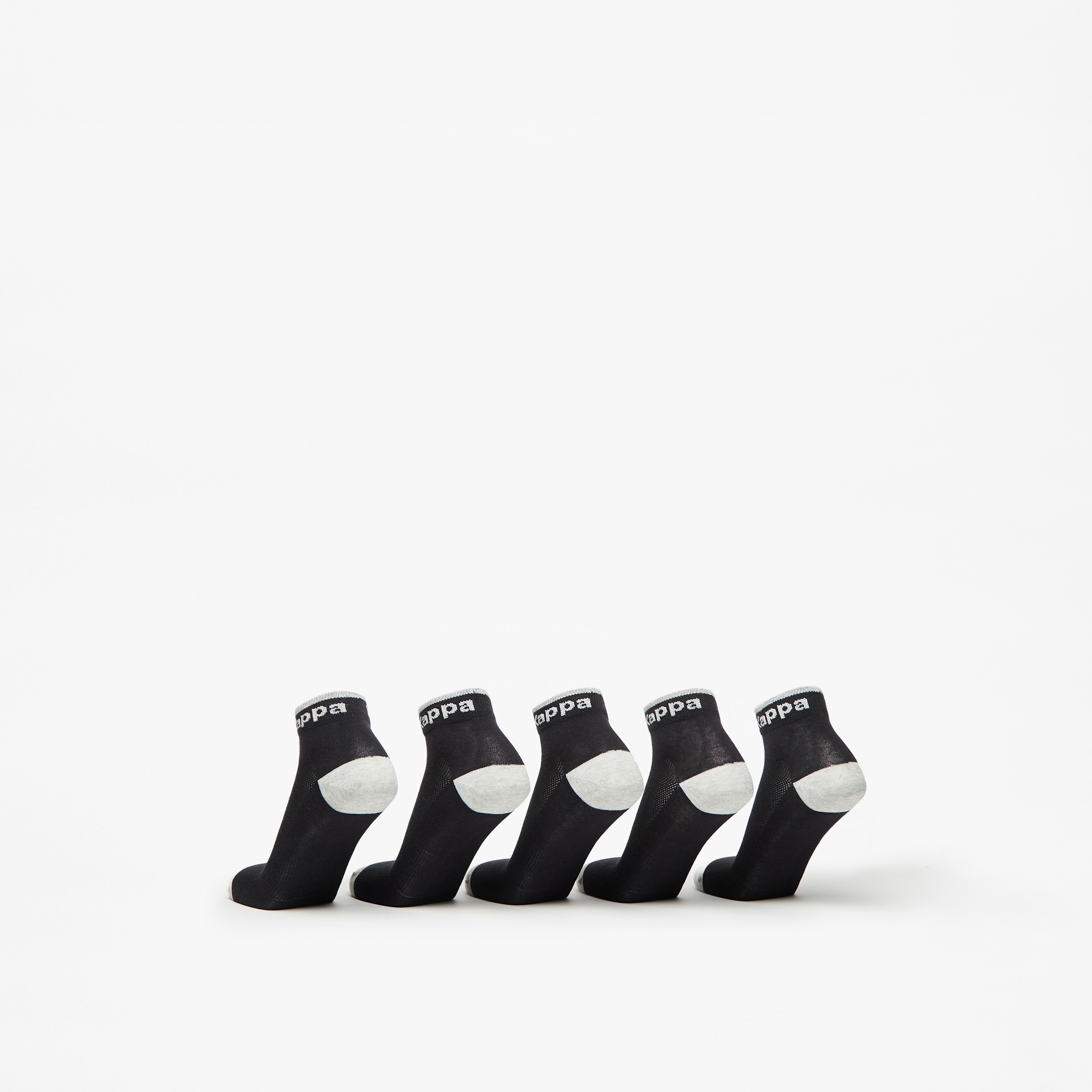 طقم جوارب رياضية 5 أزواج بطول متوسط وطبعات الشعار من كابا-men-socks-image-3