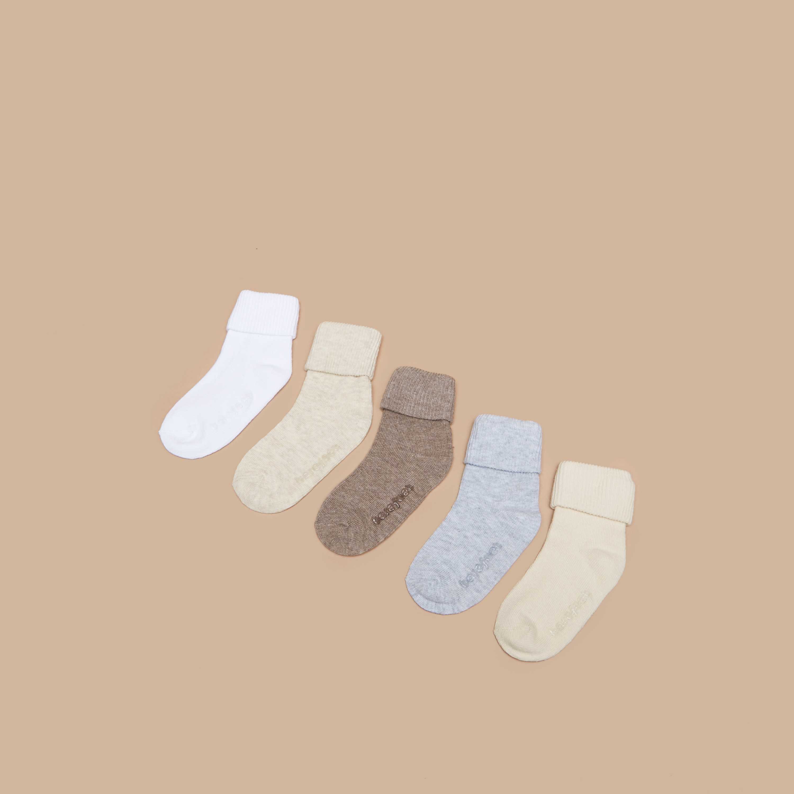 Barefeet Ribbed Ankle Length Socks - Set of 5-girls-accessories-socks-image-8