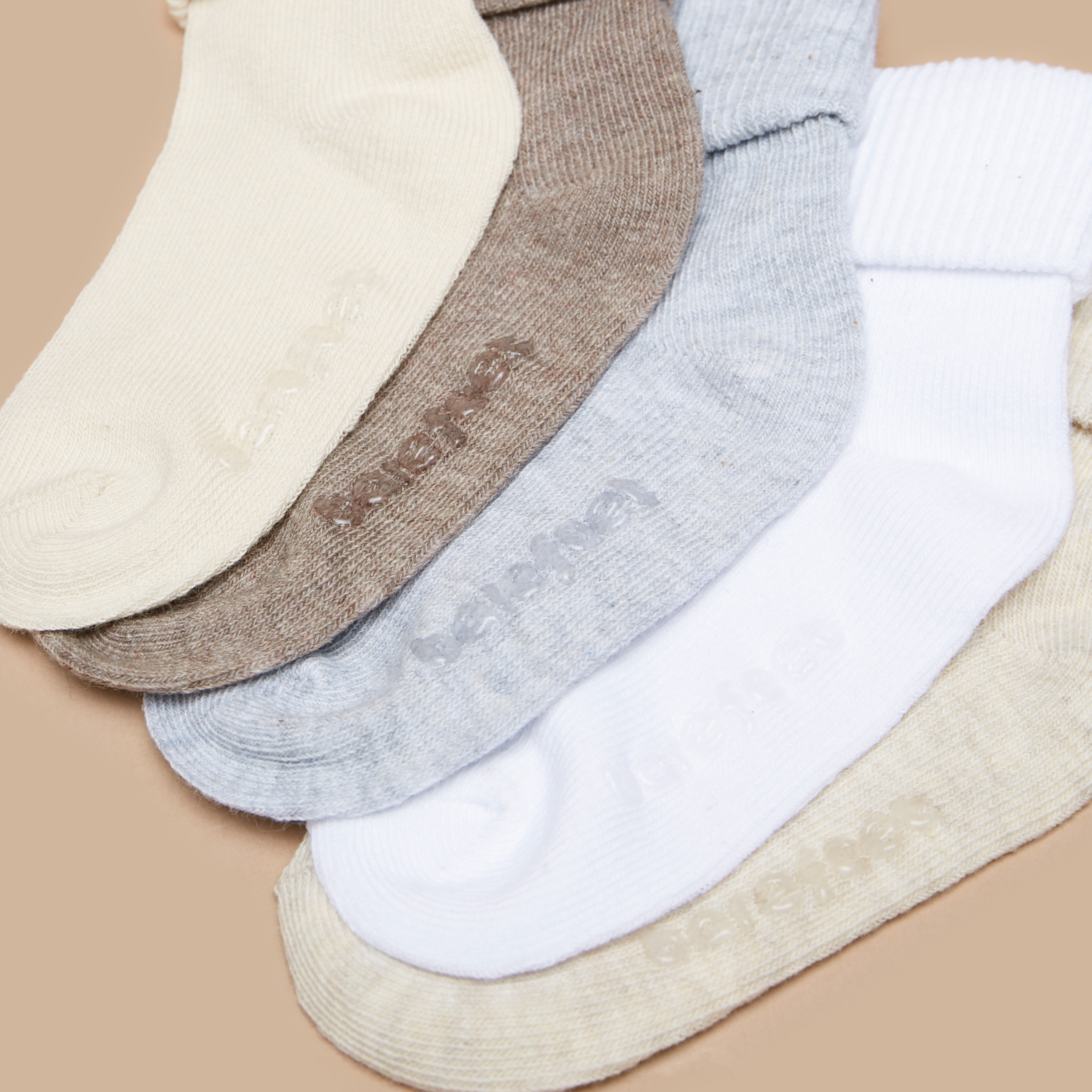 Barefeet Ribbed Ankle Length Socks - Set of 5-girls-accessories-socks-image-11