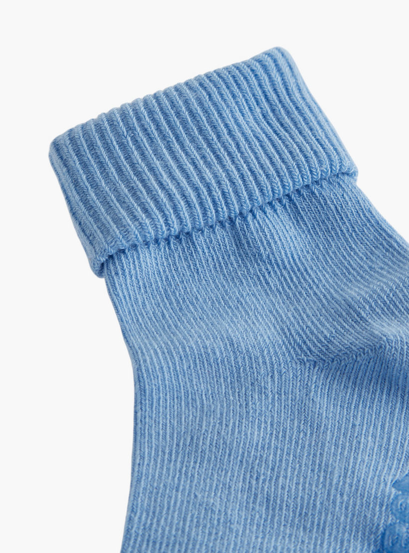 جوارب مضلعة بطول الكاحل من بيرفيت - طقم من 5 أزواج-girls-accessories-socks-image-3