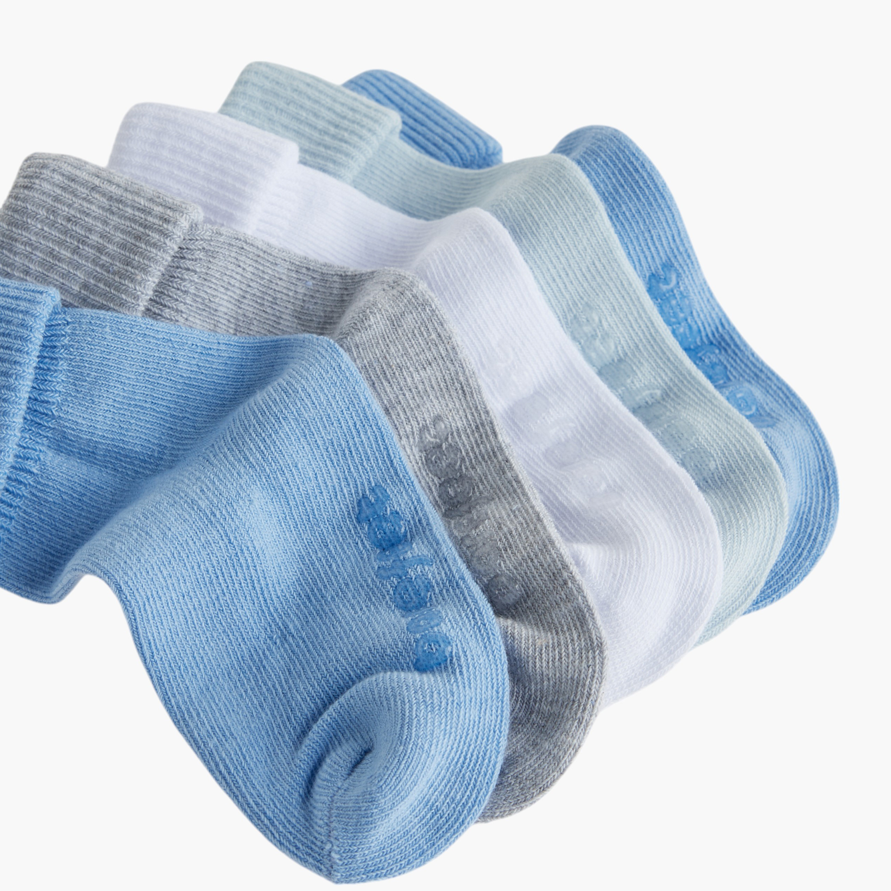 جوارب مضلعة بطول الكاحل من بيرفيت - طقم من 5 أزواج-girls-accessories-socks-image-4