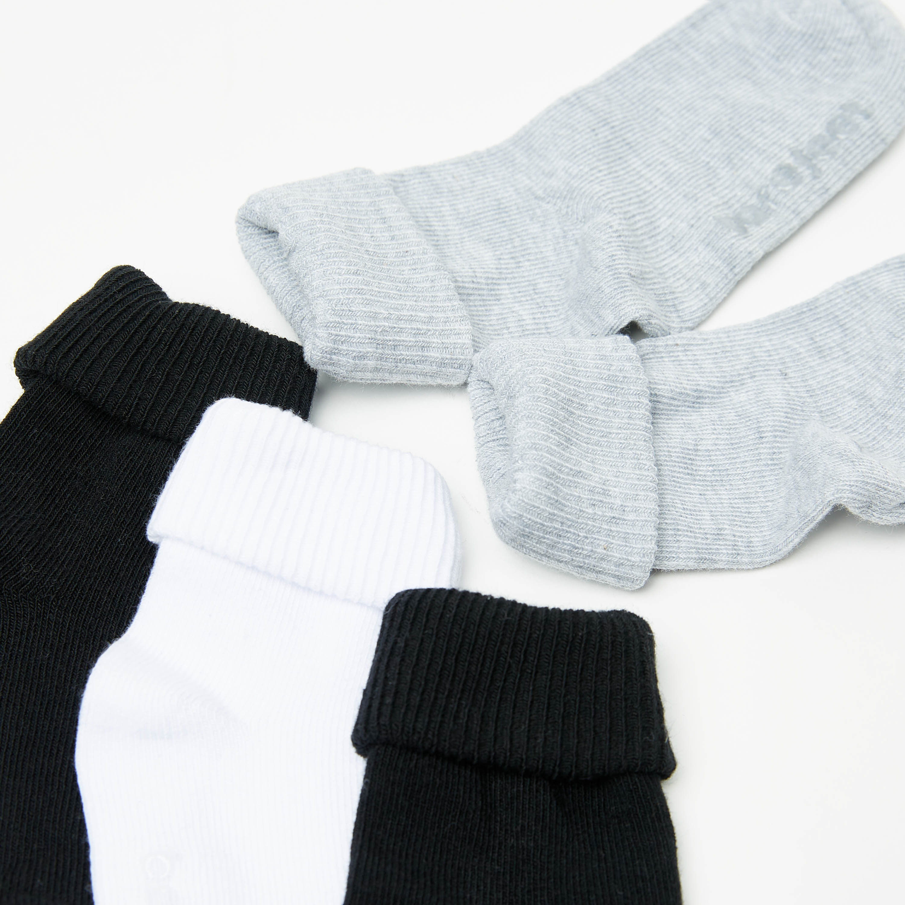 Barefeet Ribbed Ankle Length Socks - Set of 5-girls-accessories-socks-image-4