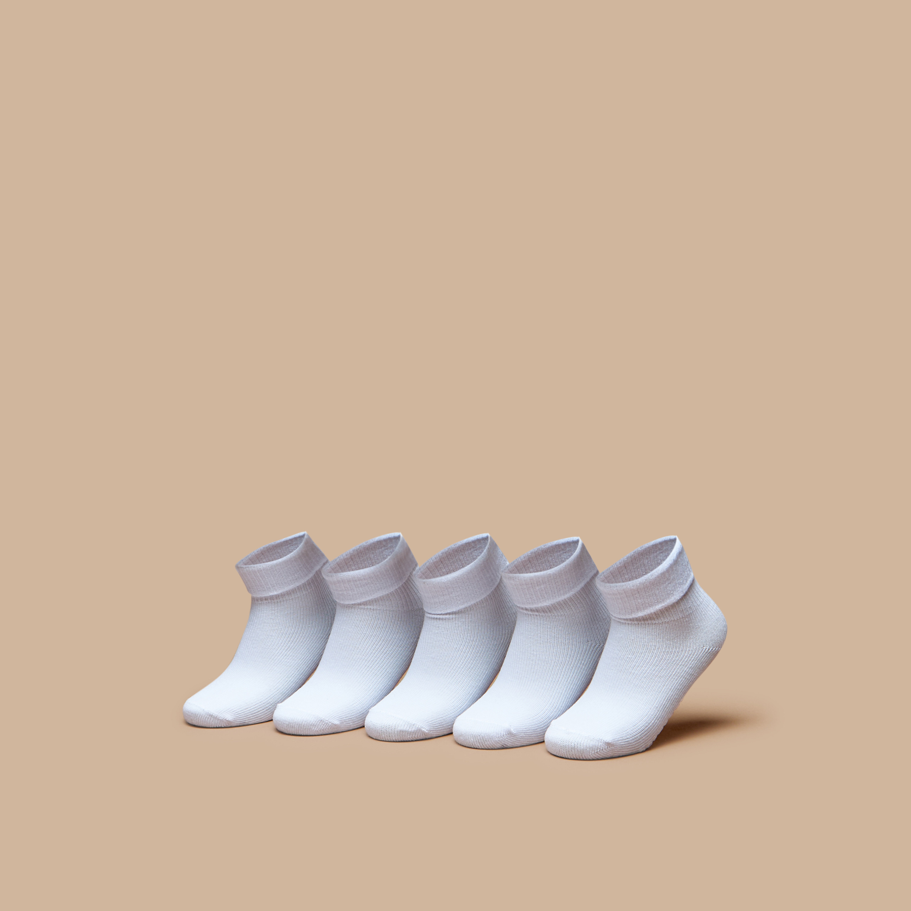جوارب بطول الكاحل من بيرفيت- طقم من 3 قطع-girls-accessories-socks-image-1