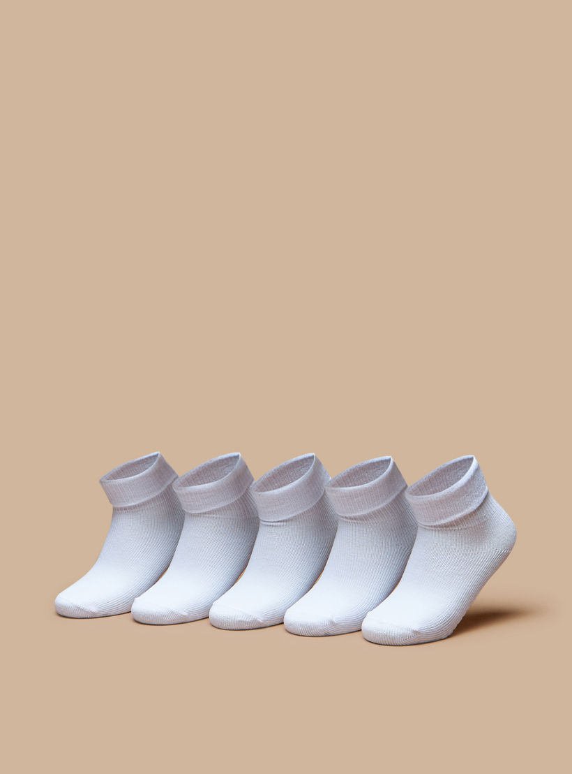 جوارب بطول الكاحل من بيرفيت- طقم من 3 قطع-girls-accessories-socks-image-1