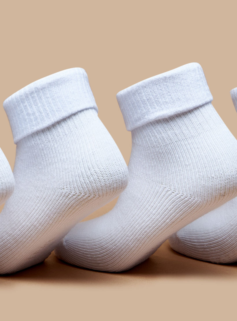 جوارب بطول الكاحل من بيرفيت- طقم من 3 قطع-girls-accessories-socks-image-2