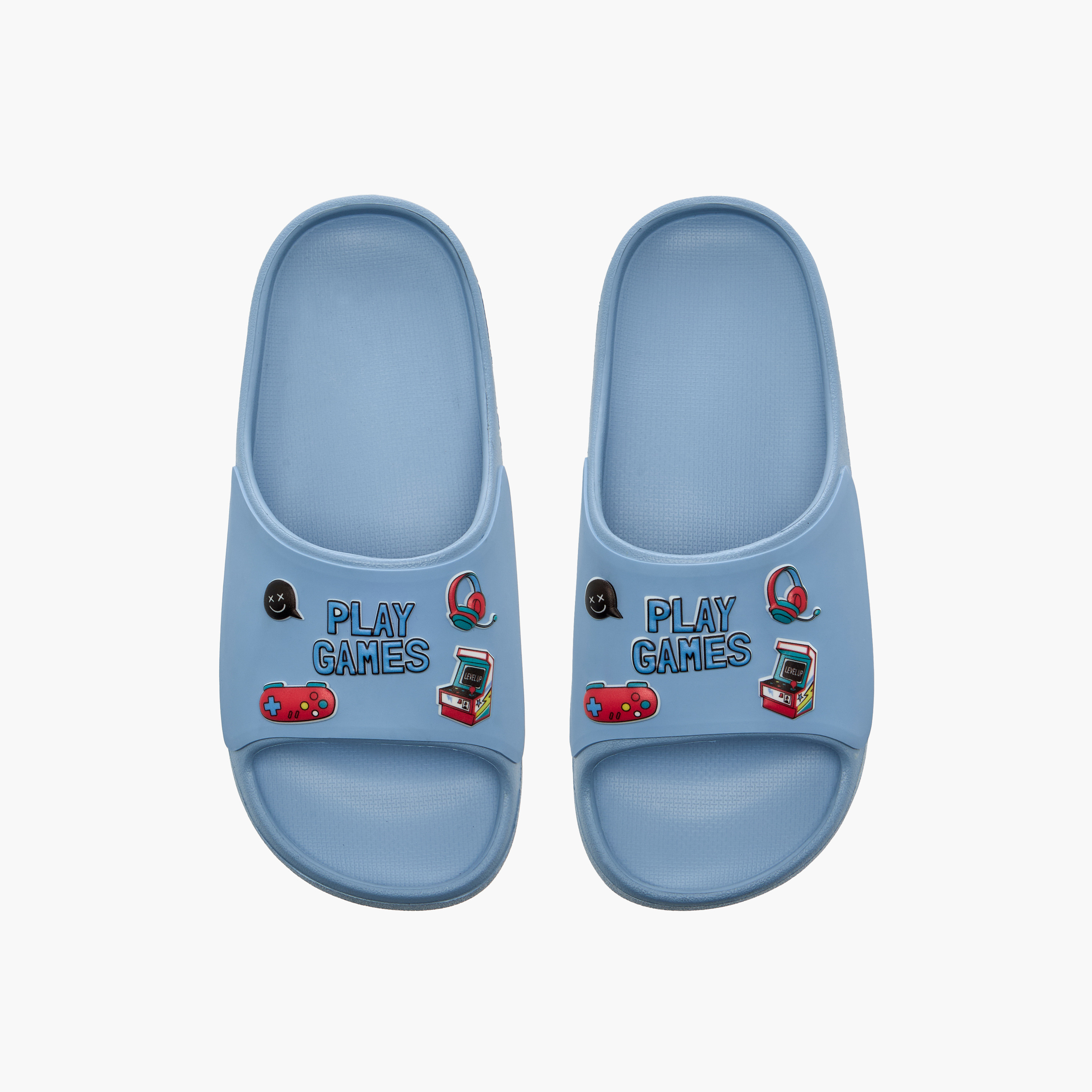 صندل سلايد بتفاصيل جيم للأولاد من أكوا-boys-shoes-sandals-image-1