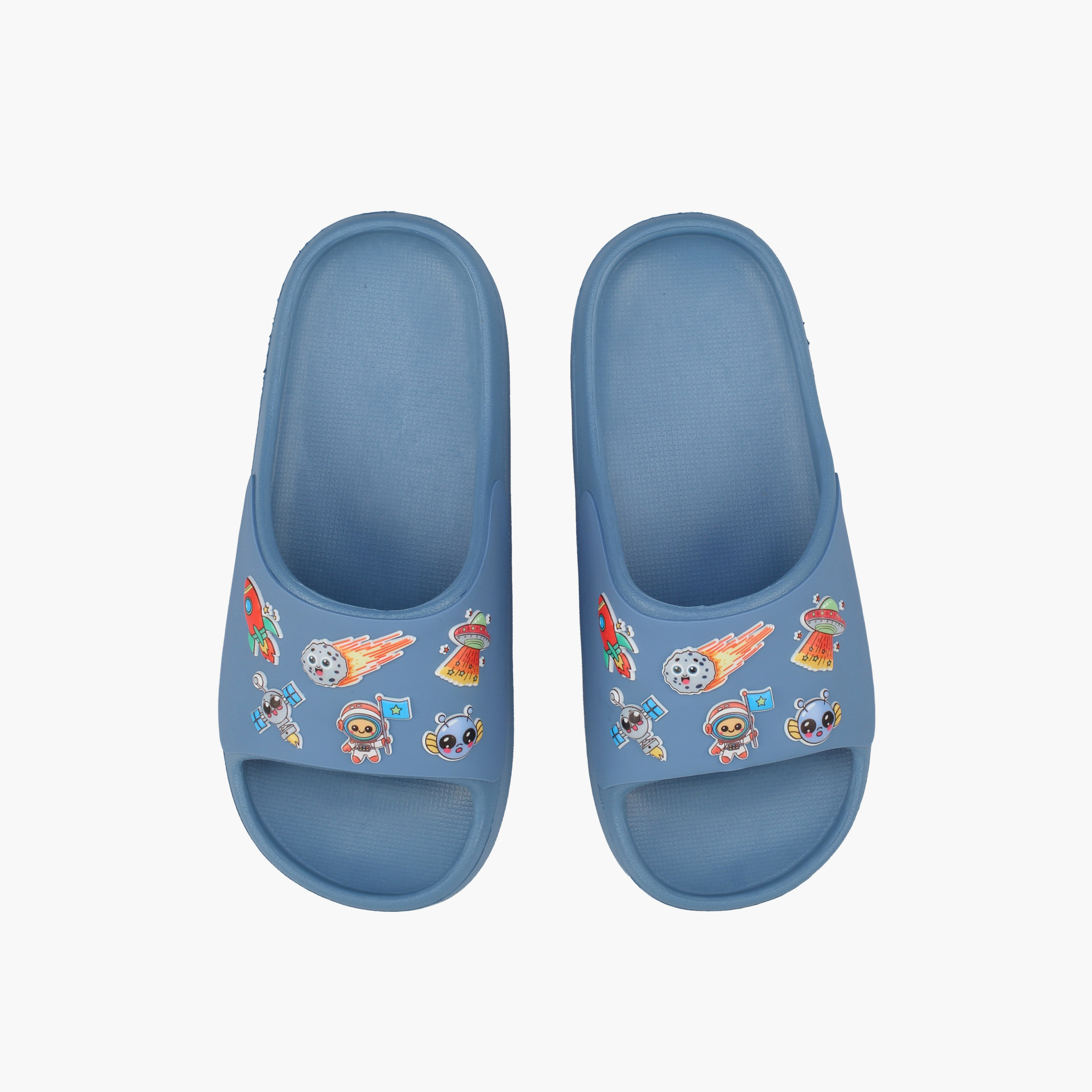 Aqua Boys Space Print Slides-boys-shoes-flipflopsandslides-image-1