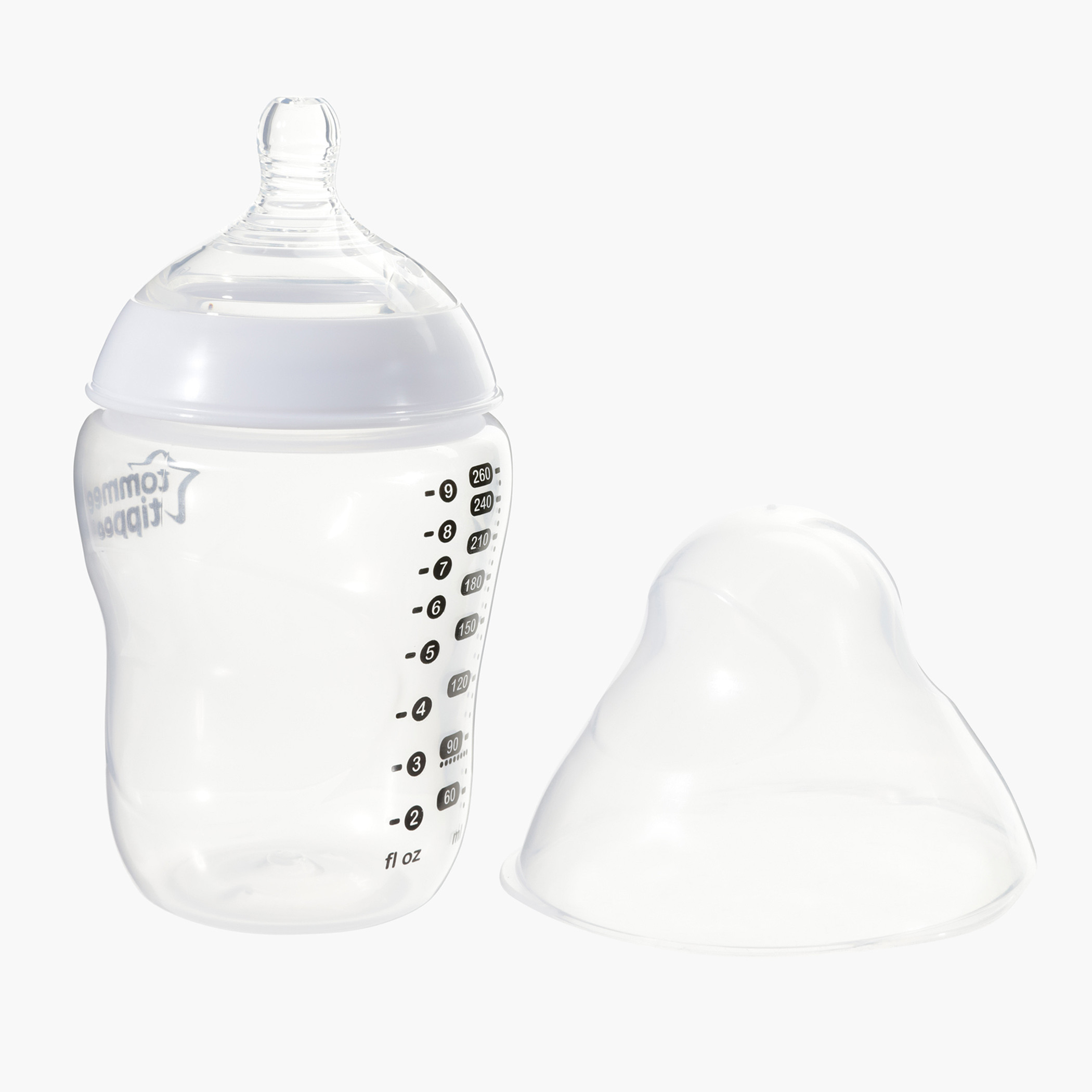 Tommee Tippee Closer to Nature Feeding Bottle - 260ml-baby-feeding-feedingbottles-bottlesandteats-image-2