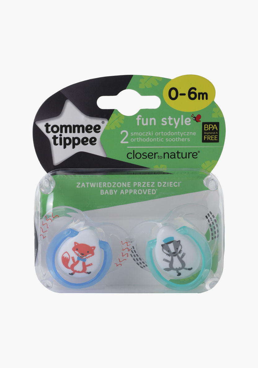 Tommee Tippee Fun Style Soother - Pack of 2-Pacifiers-image-0