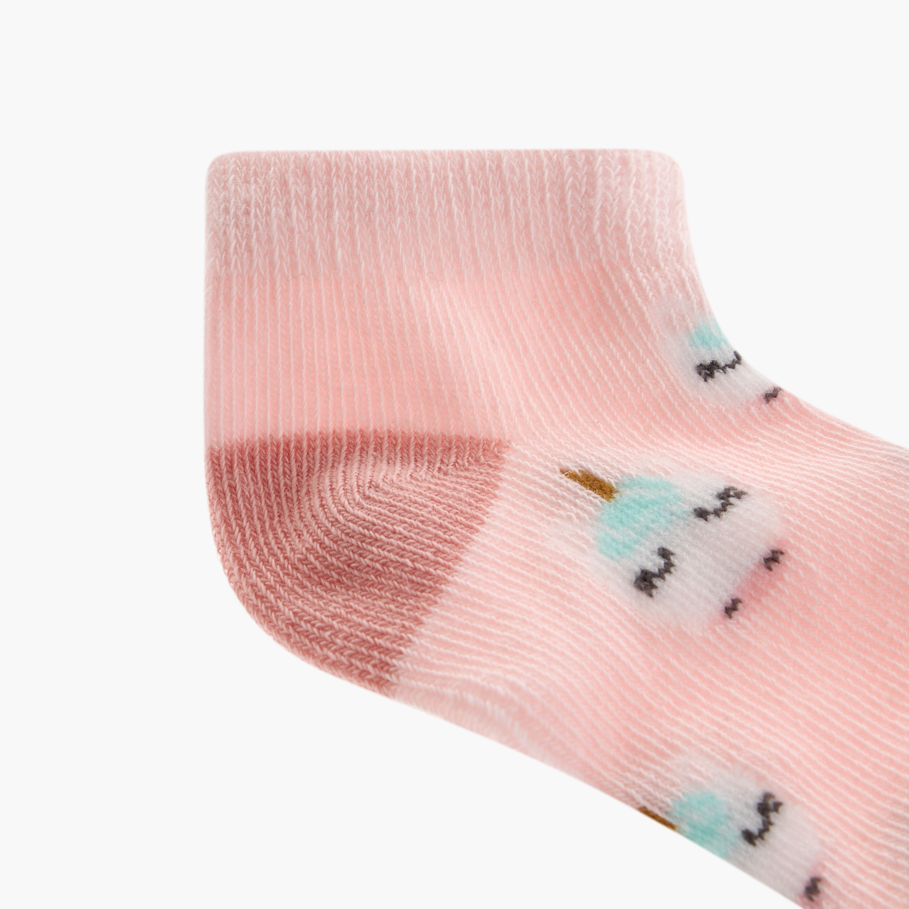 طقم جوارب 5 أزواج متنوعة بطول الكاحل من بيرفيت-girls-accessories-socks-image-5