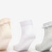 Textured Frill Ankle Length Socks - Set of 3-Girl%27s Socks & Tights-thumbnail-1