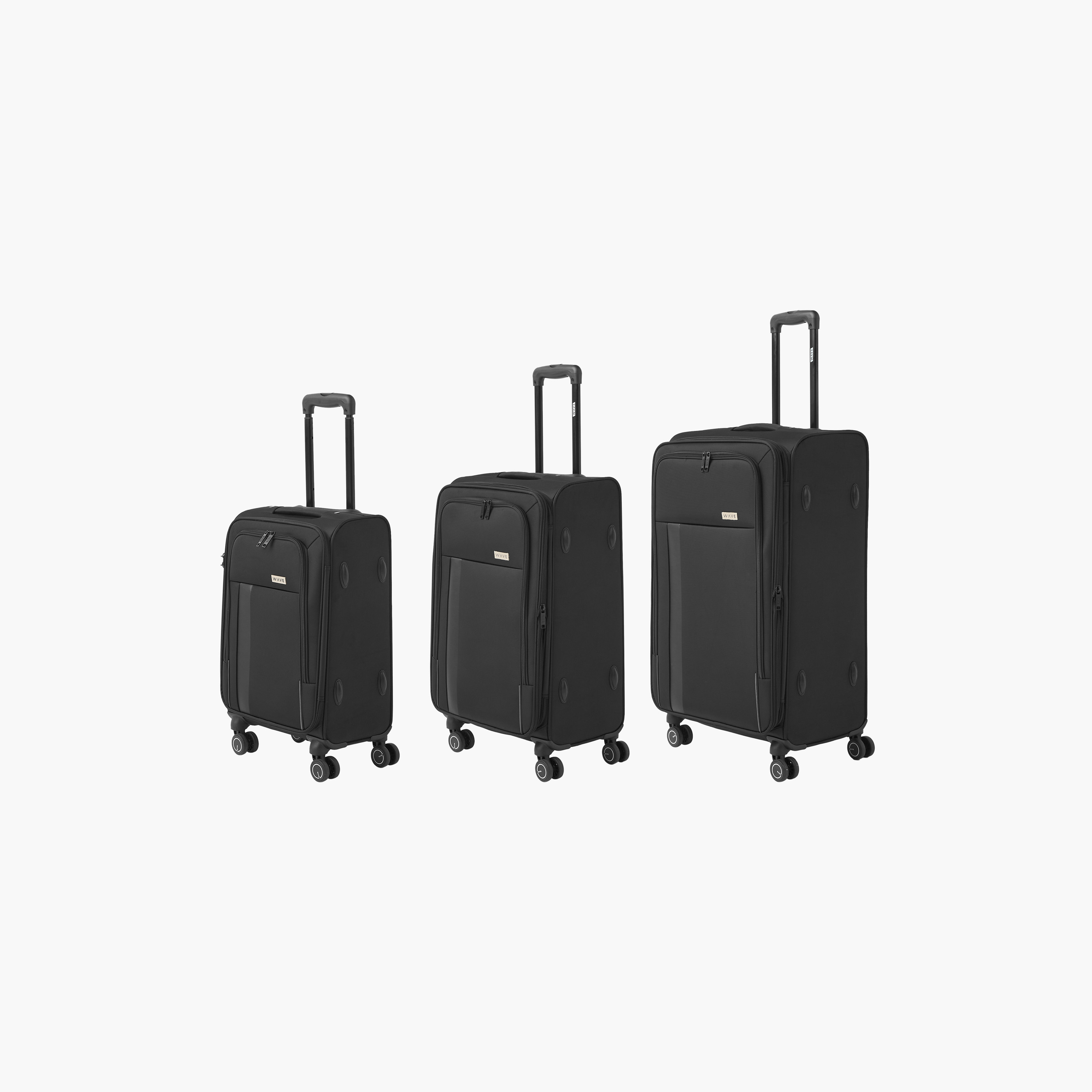 شنط ترولي ناعمة سادة بمقبض قابل للسحب من ويف - طقم من 3-travel-luggagesandbags-luggage-image-1