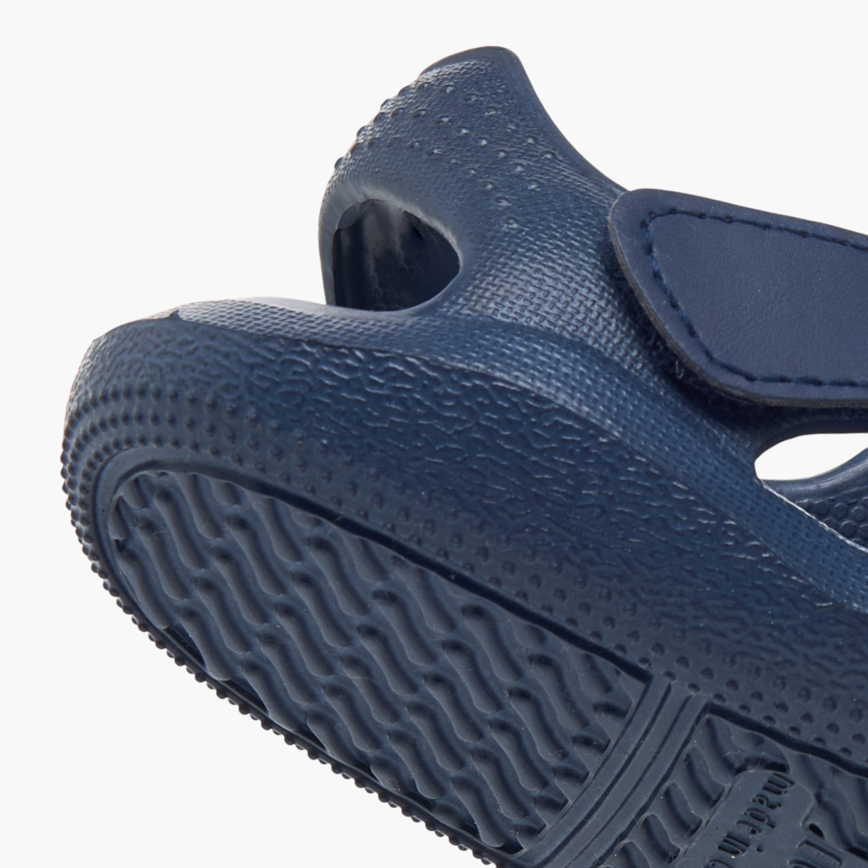 Aqua Dinosaur Applique Clogs with Backstrap-boys-shoes-sandals-image-6