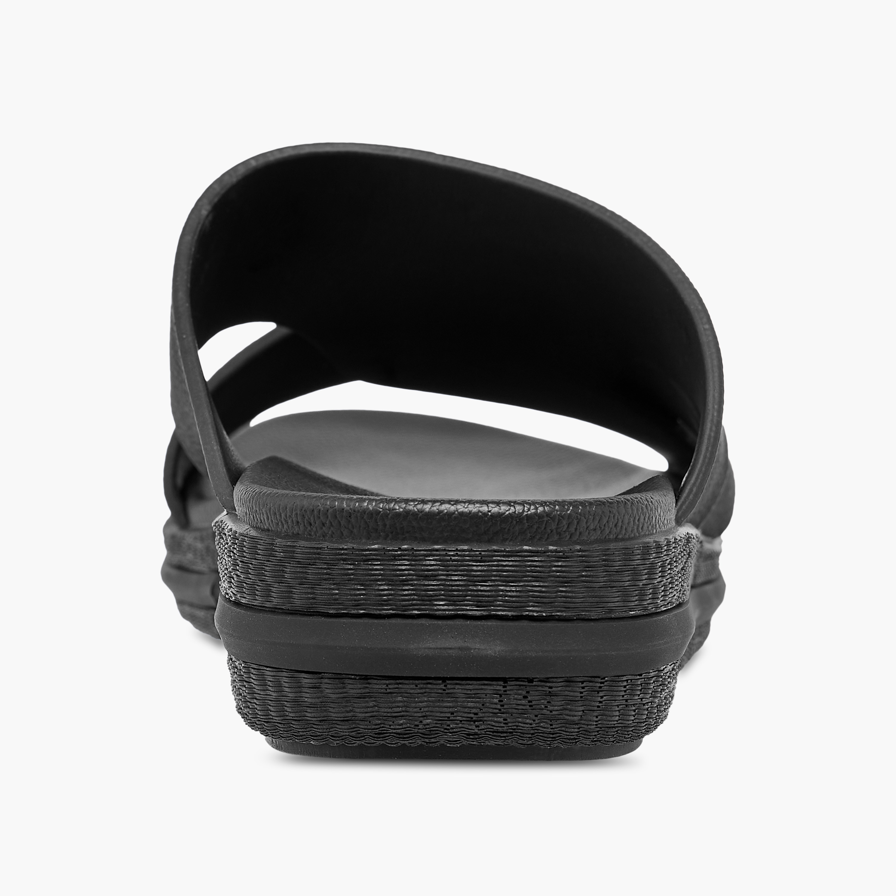 Le Confort Textured Slip On Cross-Strap Sandals-men-shoes-sandals-image-4