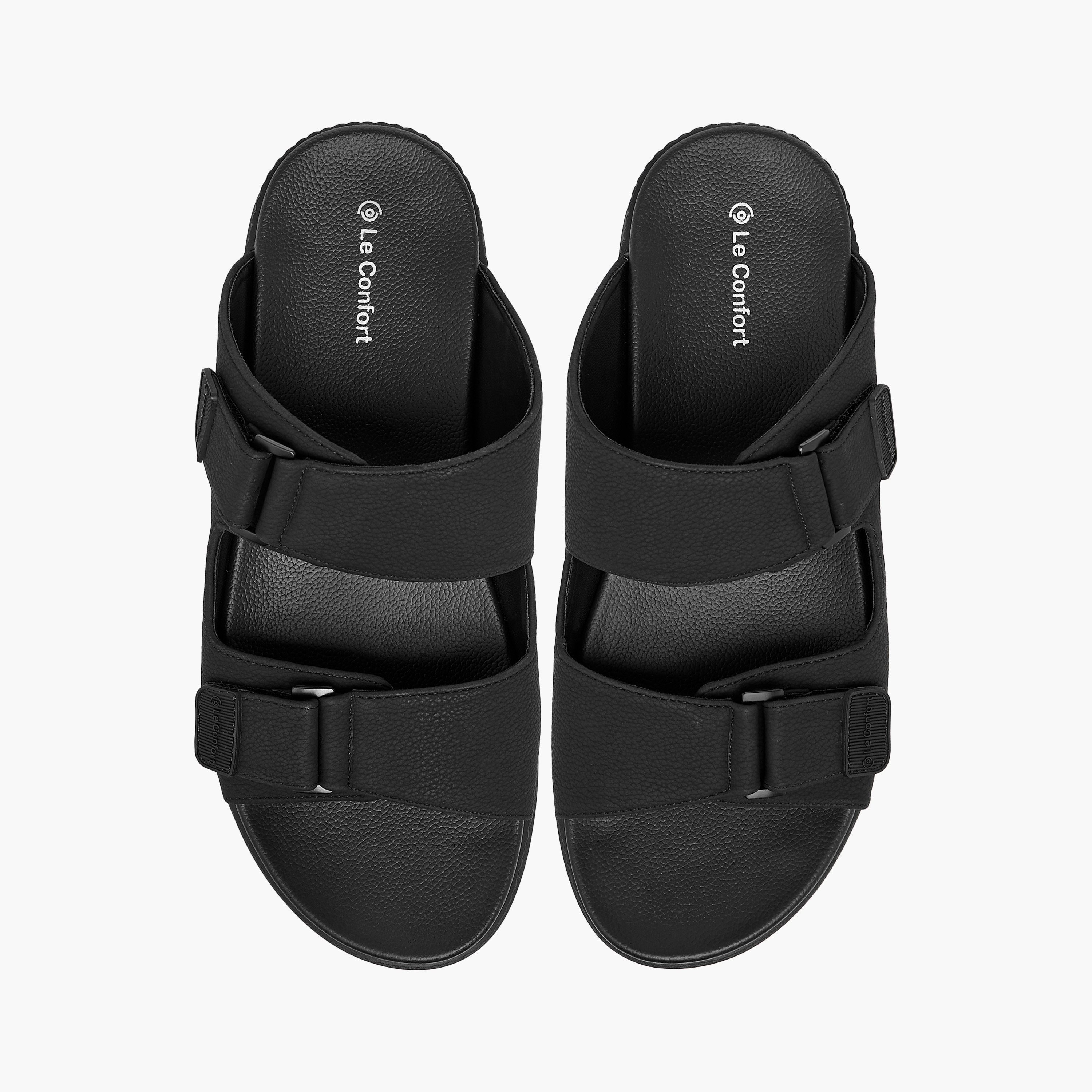 Le Confort Textured Slip-On Comfort Sandals-men-shoes-sandals-image-1