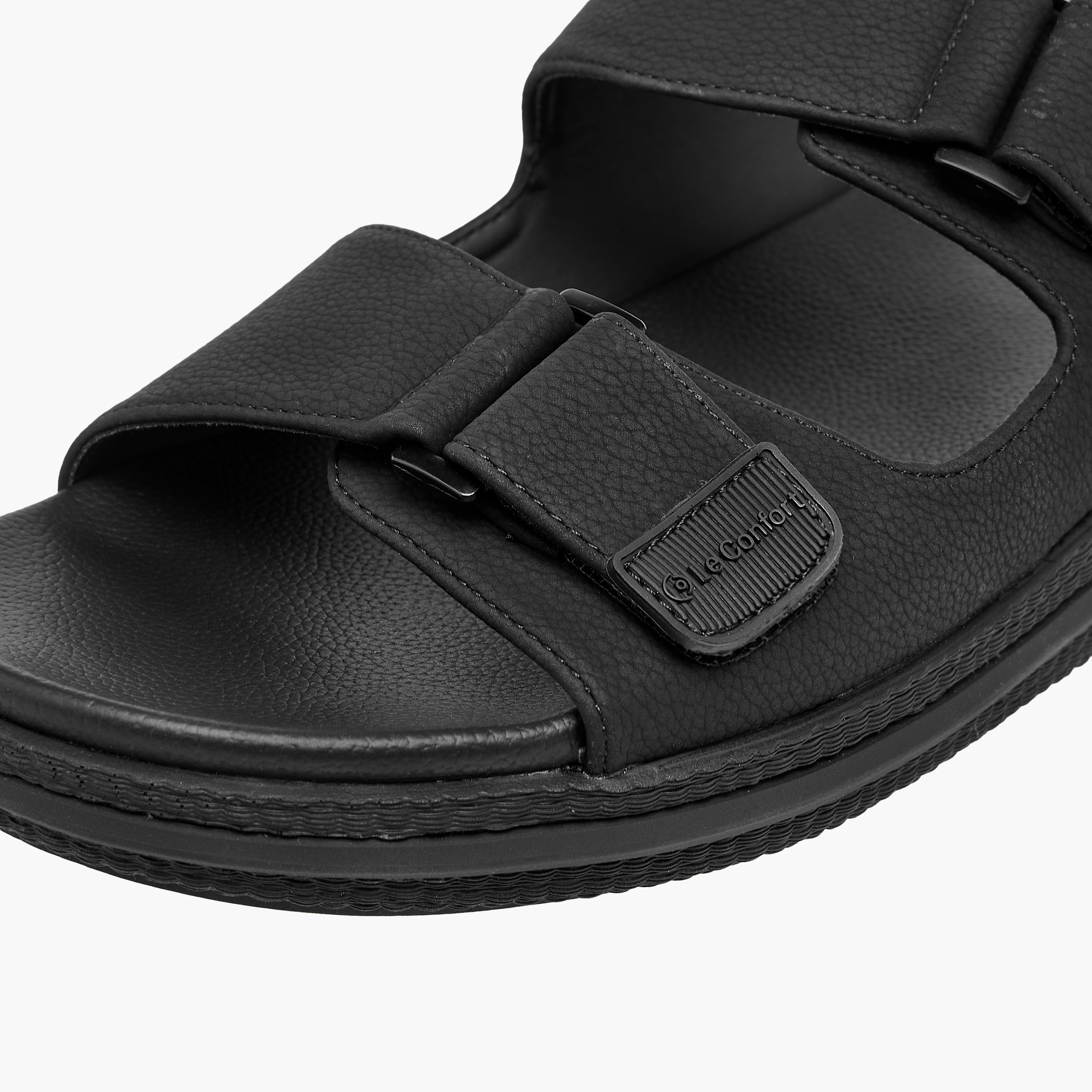 Le Confort Textured Slip-On Comfort Sandals-men-shoes-sandals-image-5
