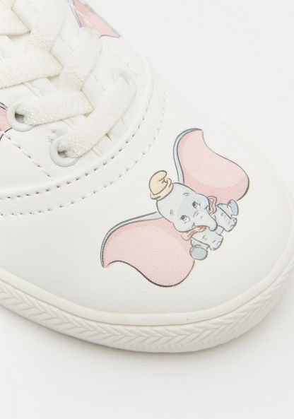 Dumbo Print Canvas Shoes with Lace-Up Closure-Girl%27s Casual Shoes-image-3