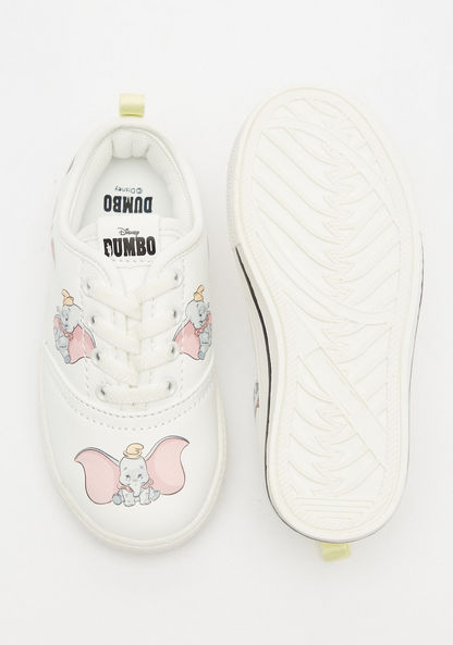 Dumbo Print Canvas Shoes with Lace-Up Closure-Girl%27s Casual Shoes-image-4