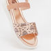 Disney Princess Print Flat Sandals with Hook and Loop Closure-Girl%27s Sandals-thumbnail-3