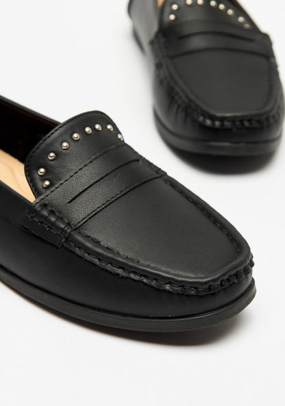 Le Confort Studded Slip-On Loafers